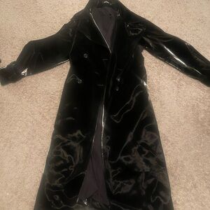 Black patent Women's Coat